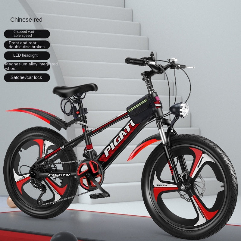 WOLFACE 2022 Student Bicycle Variable Speed Bicycle 20 Inch 22 Inch 24 Inch Variable Speed Mountain Bike Children&#39;s Bicycle New