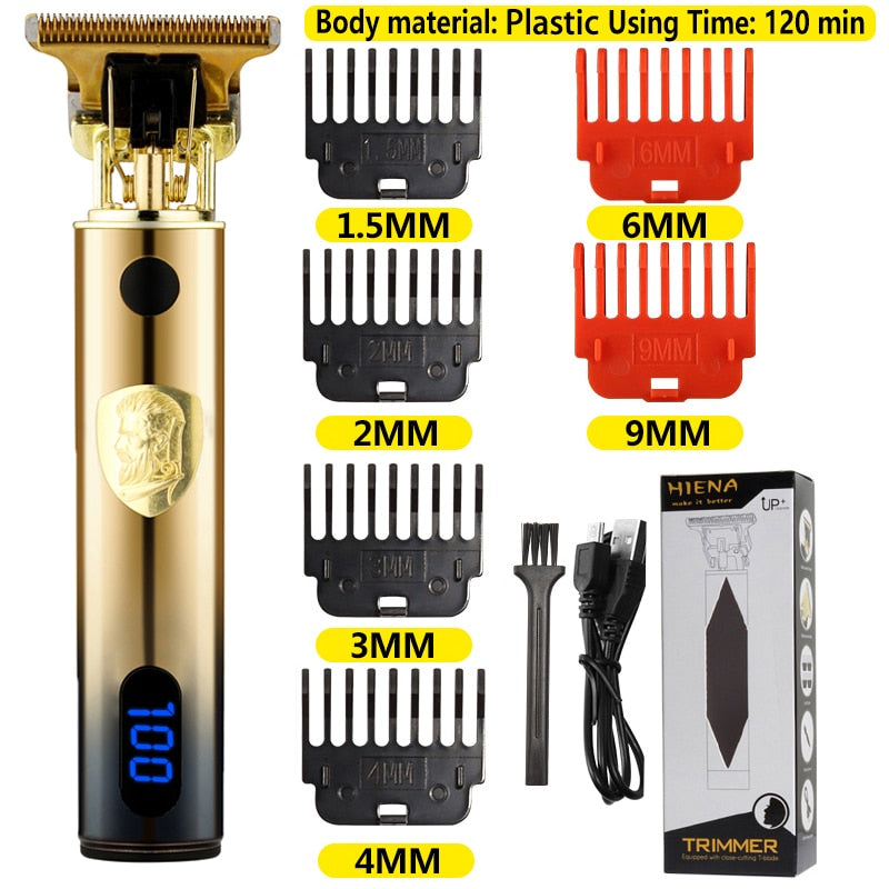 2022 New T9 Electric Hair Clipper Hair Trimmer For Men USB Rechargeable Electric Shaver Beard Barber Adults Hair Cutting Machine