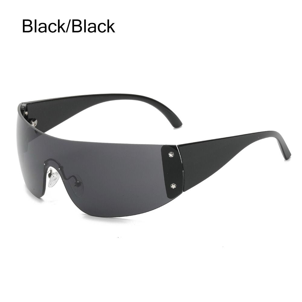 Punk One Piece Sunglasses Goggle New Y2k Luxury Brand Sun Glasses Shades Eyewear UV400 Five Star Glasses Sports Sun Glasses