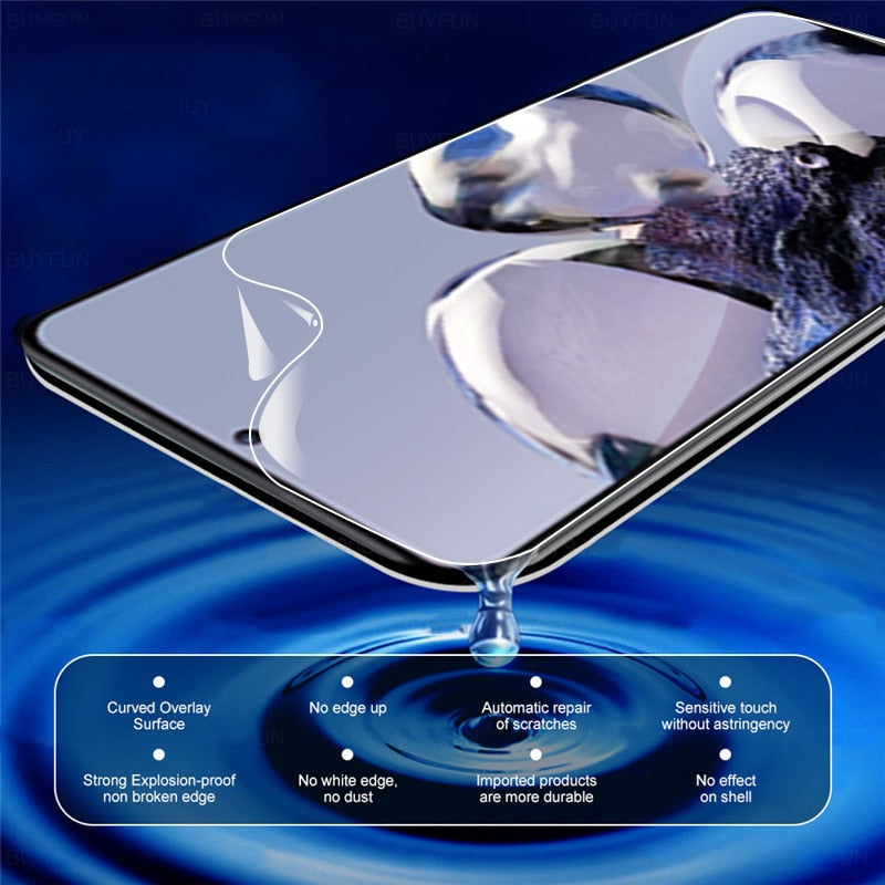 Soft hydrogel Film For phone xiaomi mi 12 T Pro Soft Glass xiaomi 12T 12X 12S Ultra Screen Protector xiaomi 12 Pro