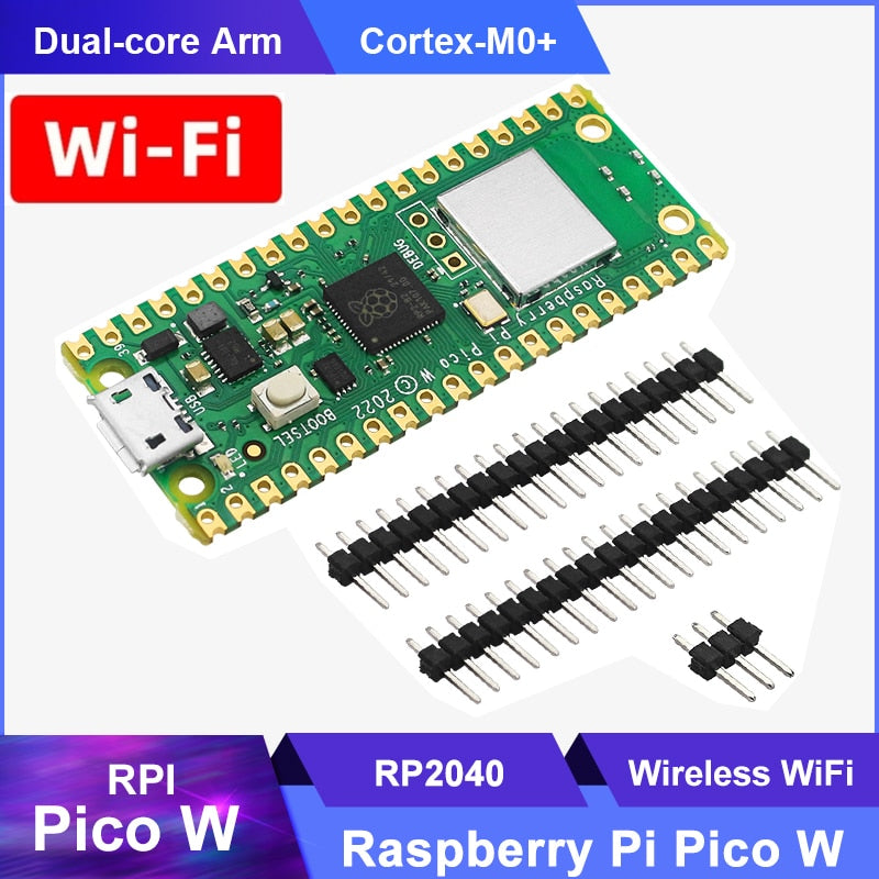 Raspberry Pi Pico W / Pico Wireless WiFi RP2040 Microcontroller Development Board for Micro Python Rasberry Pi  Pico W Module