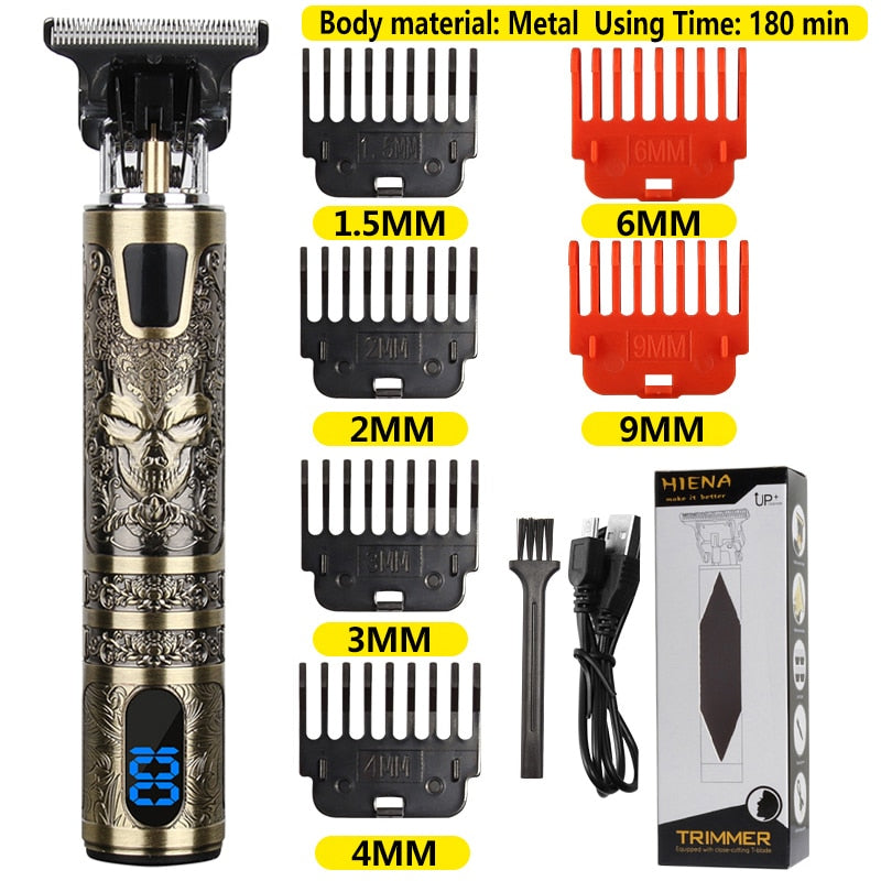 2022 New T9 Electric Hair Clipper Hair Trimmer For Men USB Rechargeable Electric Shaver Beard Barber Adults Hair Cutting Machine