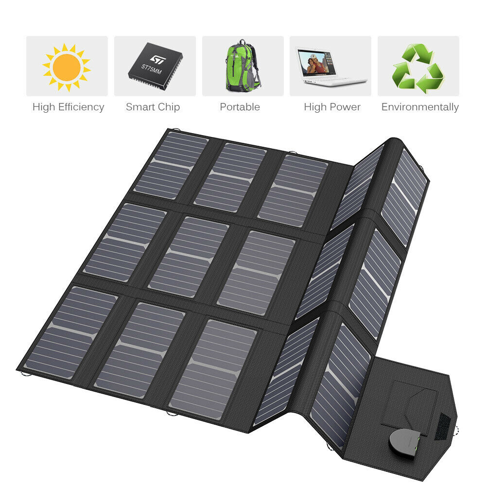 ALLPOWERS 100W 18V 12V Portable Solar Panel Foldable Solar Battery Charger for Laptop Mobile Phone Power Station Travel Camping