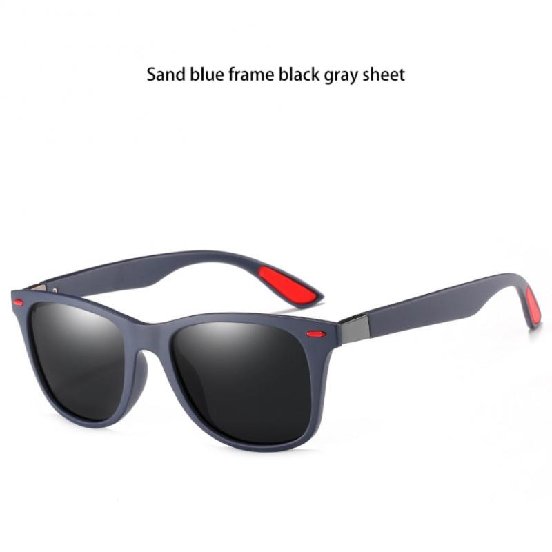 نظارات شمسية مستقطبة كلاسيكية على الموضة للرجال والنساء نظارات شمسية مربعة مضادة للوهج نظارات شمسية للسفر والصيد وركوب الدراجات UV400