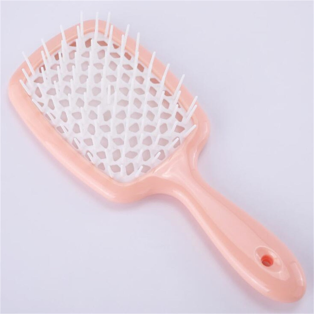 Tangled Hair Comb Detangling Hair Brush Massage Combs Hollow Out Wet Curly Hair Brushes Barber Comb Salon Hair Styling Tools