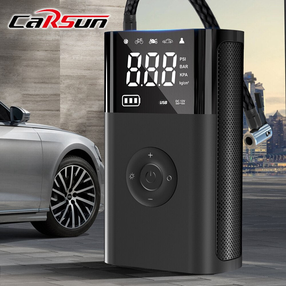 Mini Air Compressor 12V 150PSI Portable Electric Air Pump Car Tire Inflator For Motorcycle Bicycle Tire Air Filling Pump