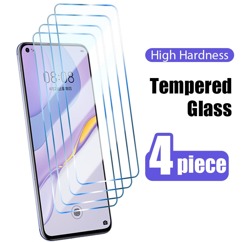 4PCS Tempered Glass for Huawei P Smart s z 2021 2020 Screen Protector for Huawei P30 Lite P50 P40 Pro P20 Lite 5G phone Glass
