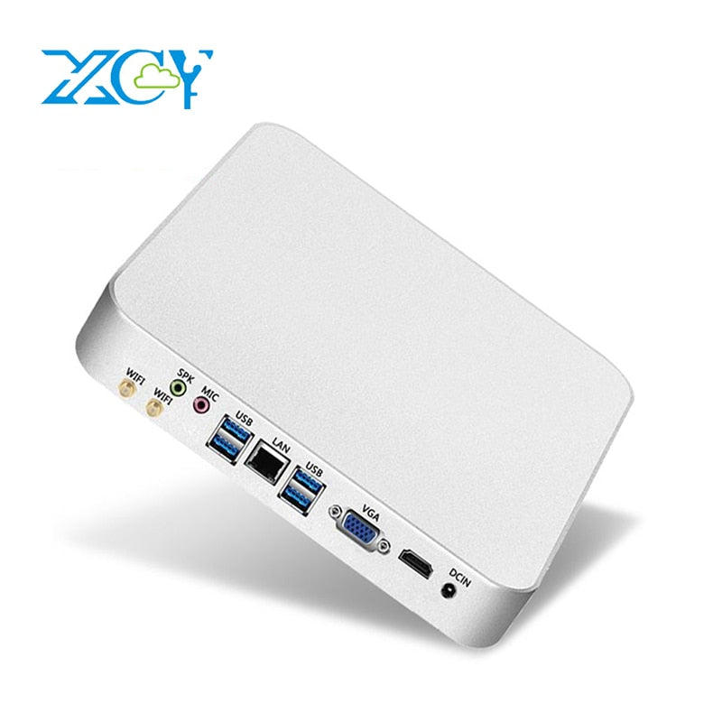 XCY Mini PC Computer Intel Core i5-4200U 3317U i3-6157U Processor Windows 10 pro Linux Gaming PC UHD HTPC VGA WiFi Desktop pc