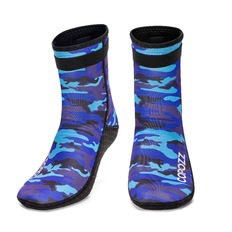 Copozz 3mm Neoprene Beach Swimming Diving Socks Water Sport Anti Slip Shoes Swim Surfing Diving Surfing Socks Beach Boots