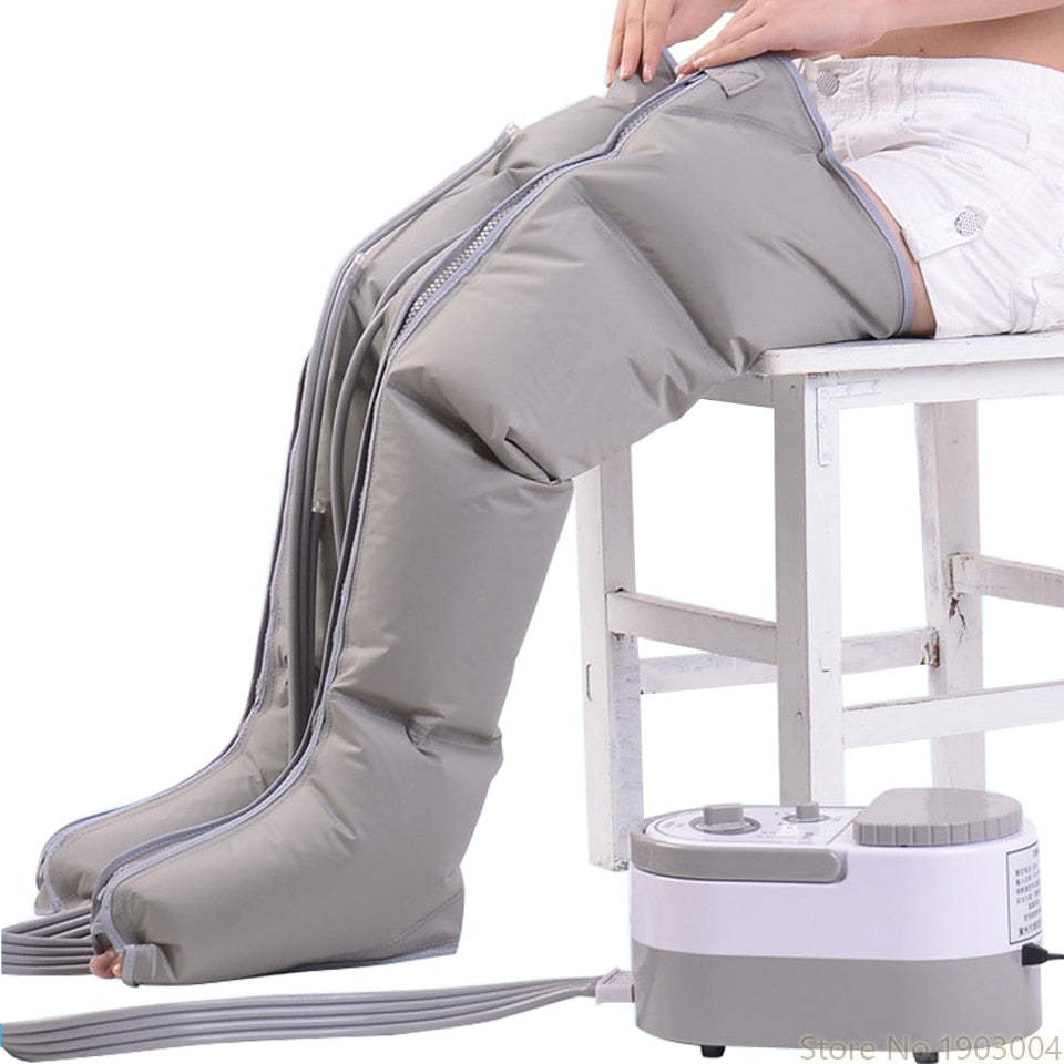 Electric Air Compression Leg Massager Leg Wraps Foot Ankles Calf Massage Machine Promote Blood Circulation Relieve Pain Fatigue