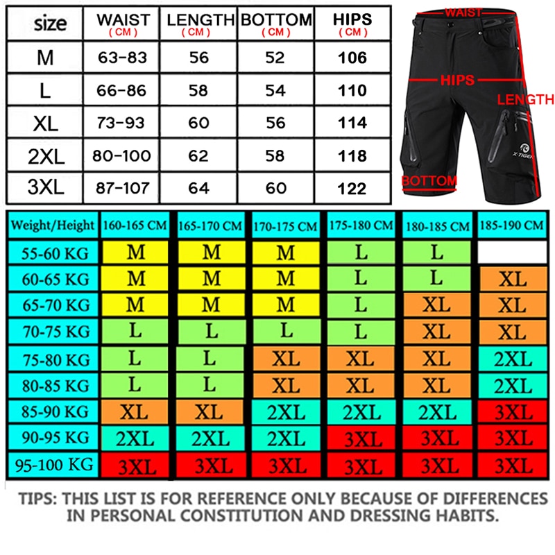 X-TIGER Pro 6 Colors Mountain Bike Shorts Cycling Shorts Breathable Outdoor Sports MTB Riding Road Mountain Bike Short Trousers