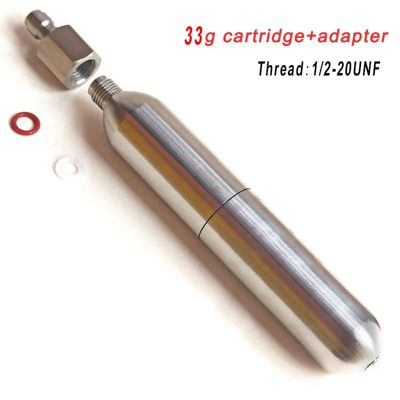 1/2-20unf 45g 33g Refilling Cartridge Gas Can Mini Scuba Diving Cylinder Oxygen Tank for Swim Lifebuoy Life Jacket Pneumatic