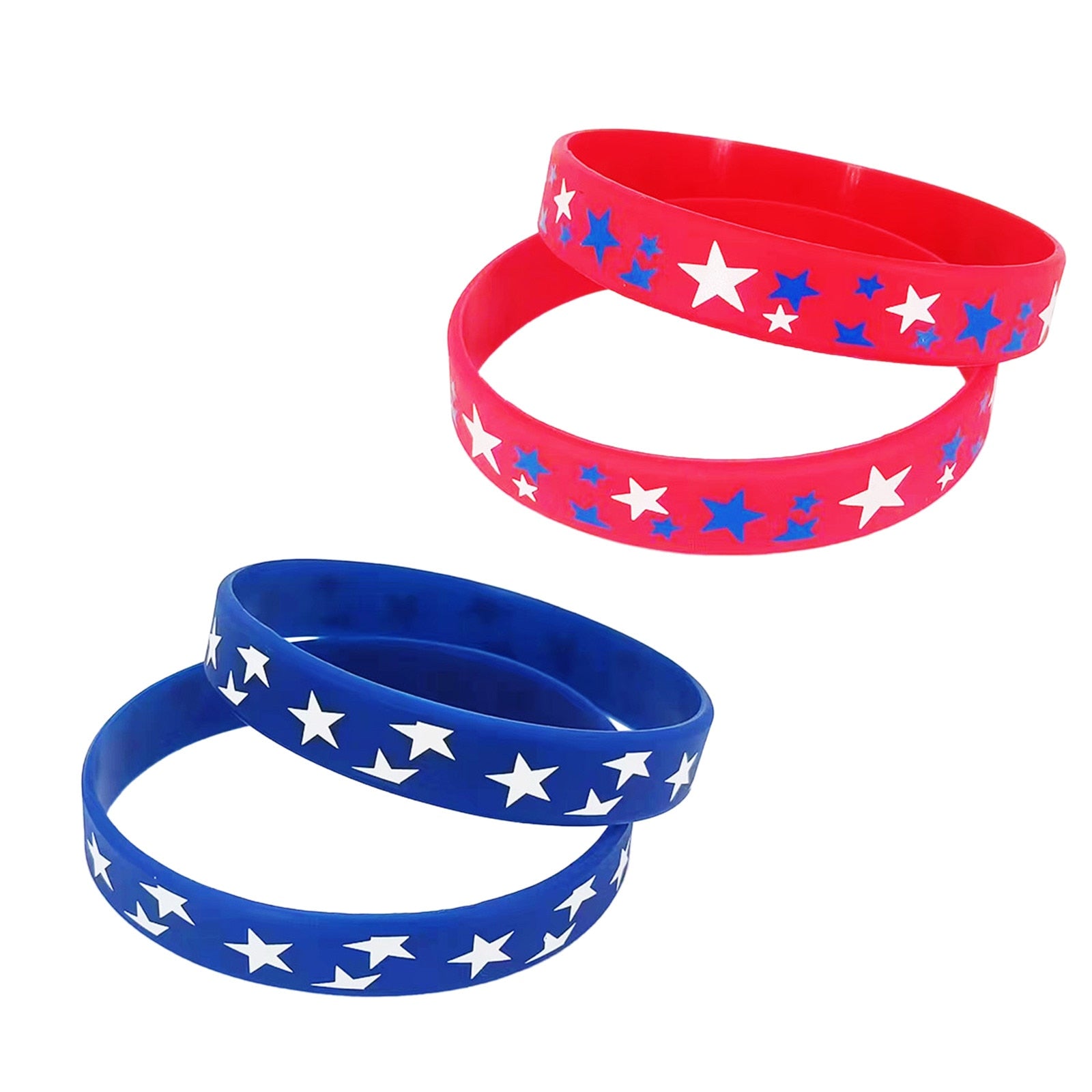 American Flag Silicone Bracelet USA Veterans Day Memorial Day Patriotic Party Wristband Party School Gifts Supplies