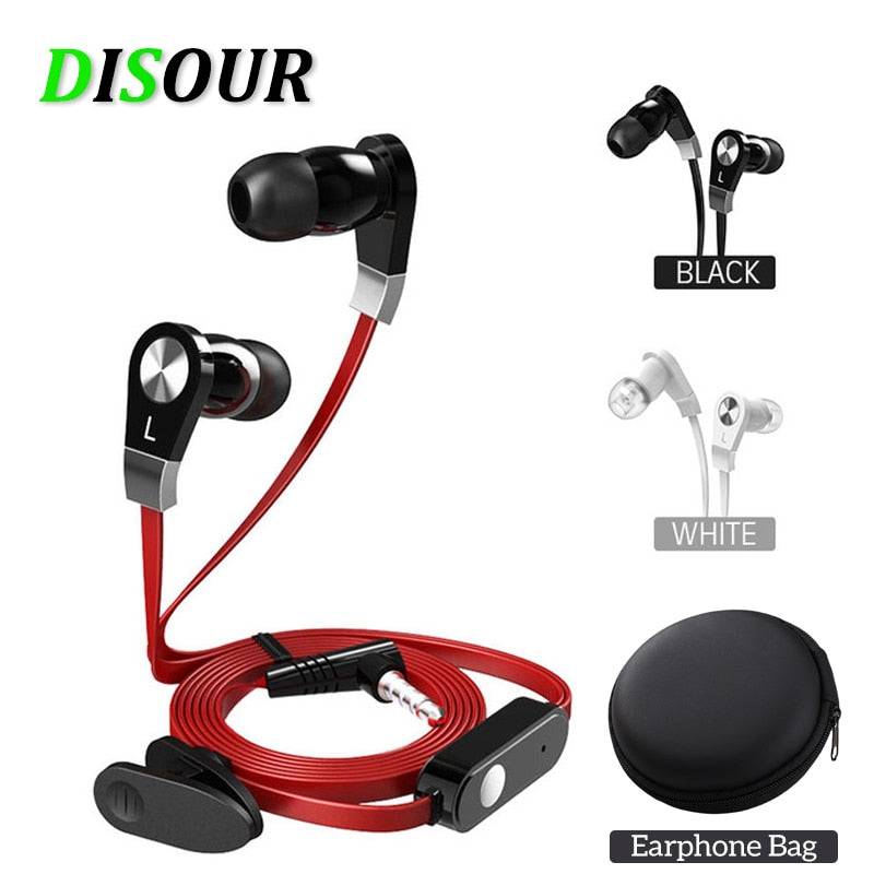 DISOUR JM02 In-ear Wired Earphone Multicolor Headset Hifi Earbuds Bass Earphones High Quality Ear phones for Phone Auriculares