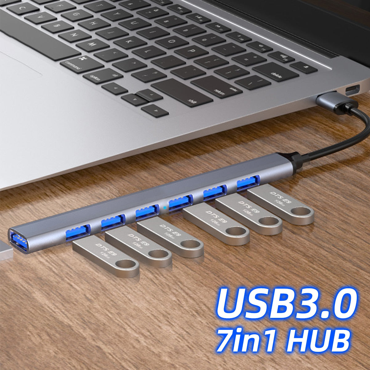 USB Hub 3.0 Hub USB 6 USB 2.0 متعدد USB الفاصل محول الطاقة 4/7 منفذ متعدد المتوسع 2.0 OTG USB للكمبيوتر المحمول ملحقات