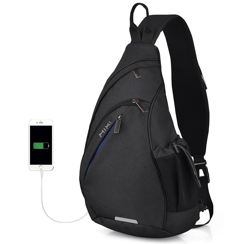 Mixi الرجال حقيبة ظهر ذات حمالة حقيبة كتف واحدة بنين طالب الحقائب المدرسية جامعة العمل السفر تنوعا 2020 موضة جديدة تصميم M5225