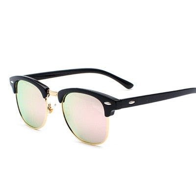 Semi-Rimless Sunglasses Men&#39;s Women 2023 Classic Vintage Polarized Sun glasses Men Oculos De Sol Gafas UV400 Retro Eyewear