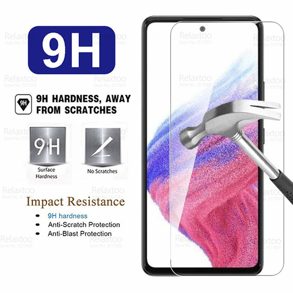 For Samsung Galaxy A53 5G Glass 2Pcs Protective Tempered Glass Sumsung Samung A 53 2022 A536B Screen Protector Armor Phone Films