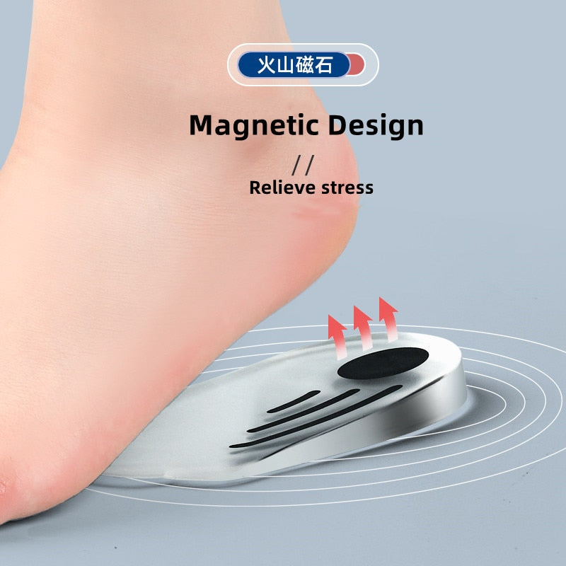 Silicone Orthopedic Insoles for Feet O/X Leg Type Valgus Varus Correction Plantar Fasciitis Gel Insole Magnet Massage Foot Care