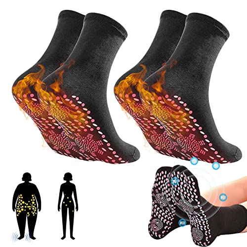 2 Pair AFIZ Tourmaline Slimming Health Sock Self Heating SocksMagnetic Self-Heating SocksFoot Massage Thermotherapeutic Sock New