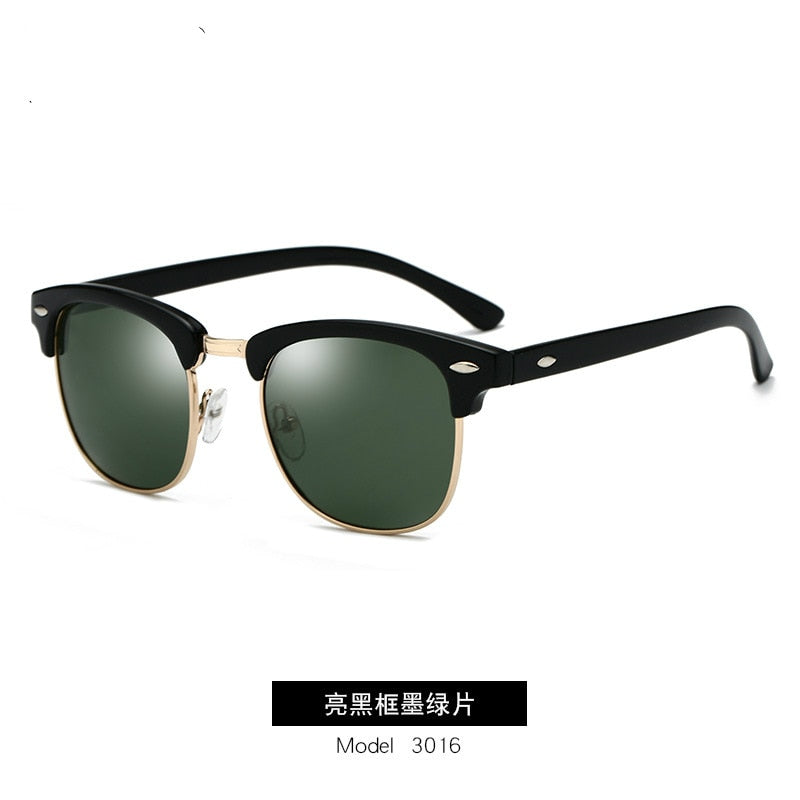 الاستقطاب النظارات الشمسية الرجال النساء RB3016 العلامة التجارية تصميم العين نظارات شمسية النساء شبه بدون شفة الكلاسيكية الرجال النظارات الشمسية Oculos دي سول UV400