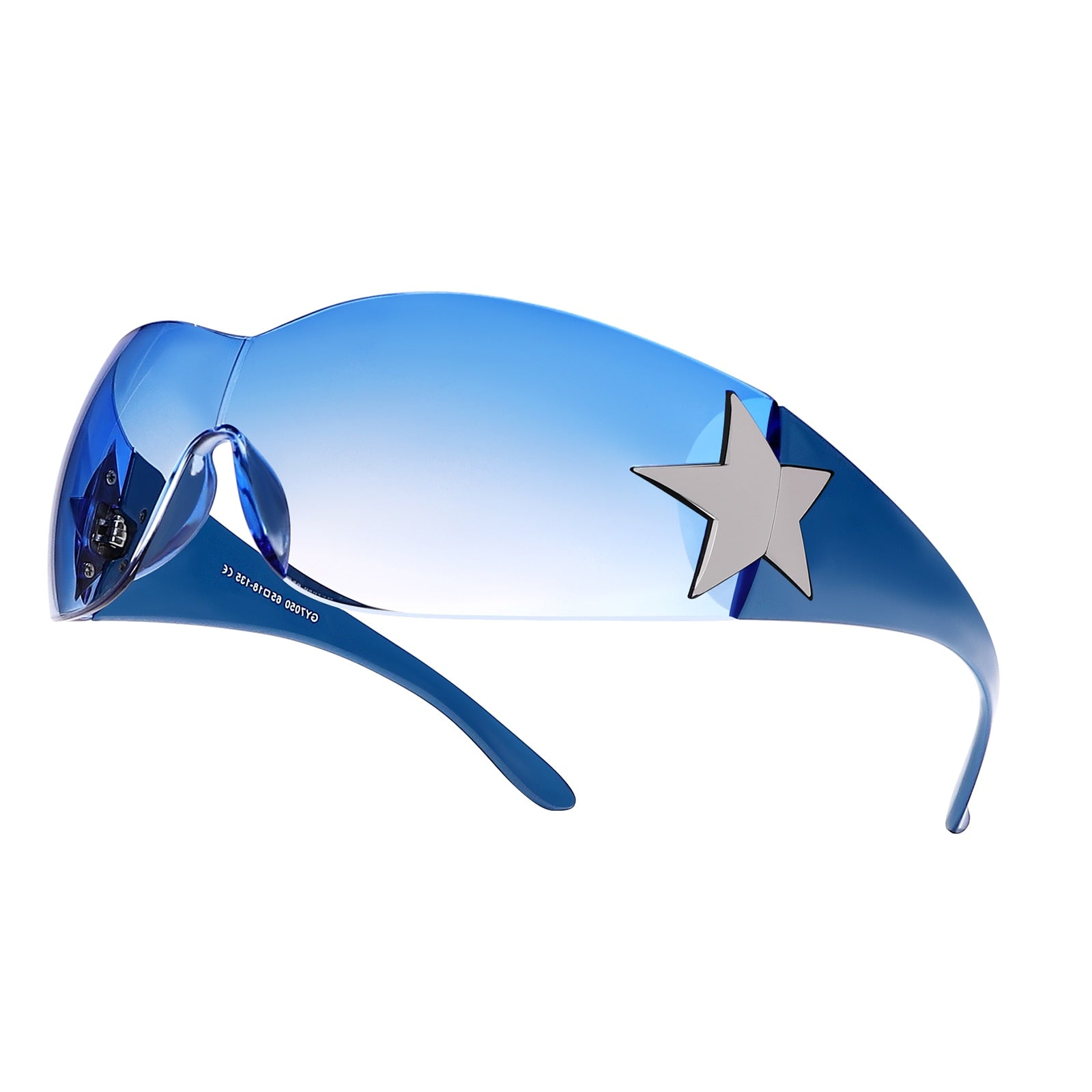 فاسق قطعة واحدة النظارات الشمسية حملق جديد Y2k الفاخرة العلامة التجارية نظارات شمسية 2000 ظلال نظارات UV400 الإناث مصمم نظارات خمس نجوم