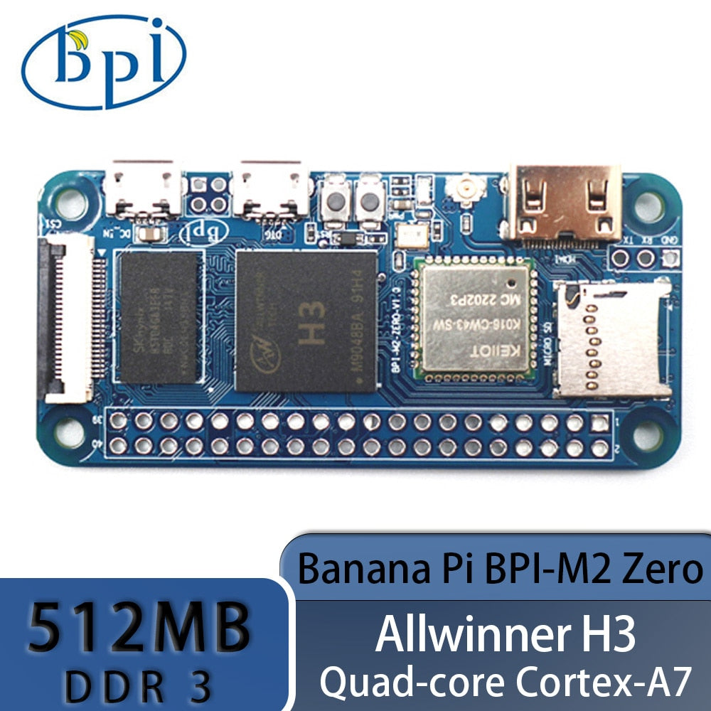 Banana Pi BPi-M2 Zero Quad-core Allwinner H3 512MB DDR3 RAM Support Linux Android Open Source Development Single Board Computer