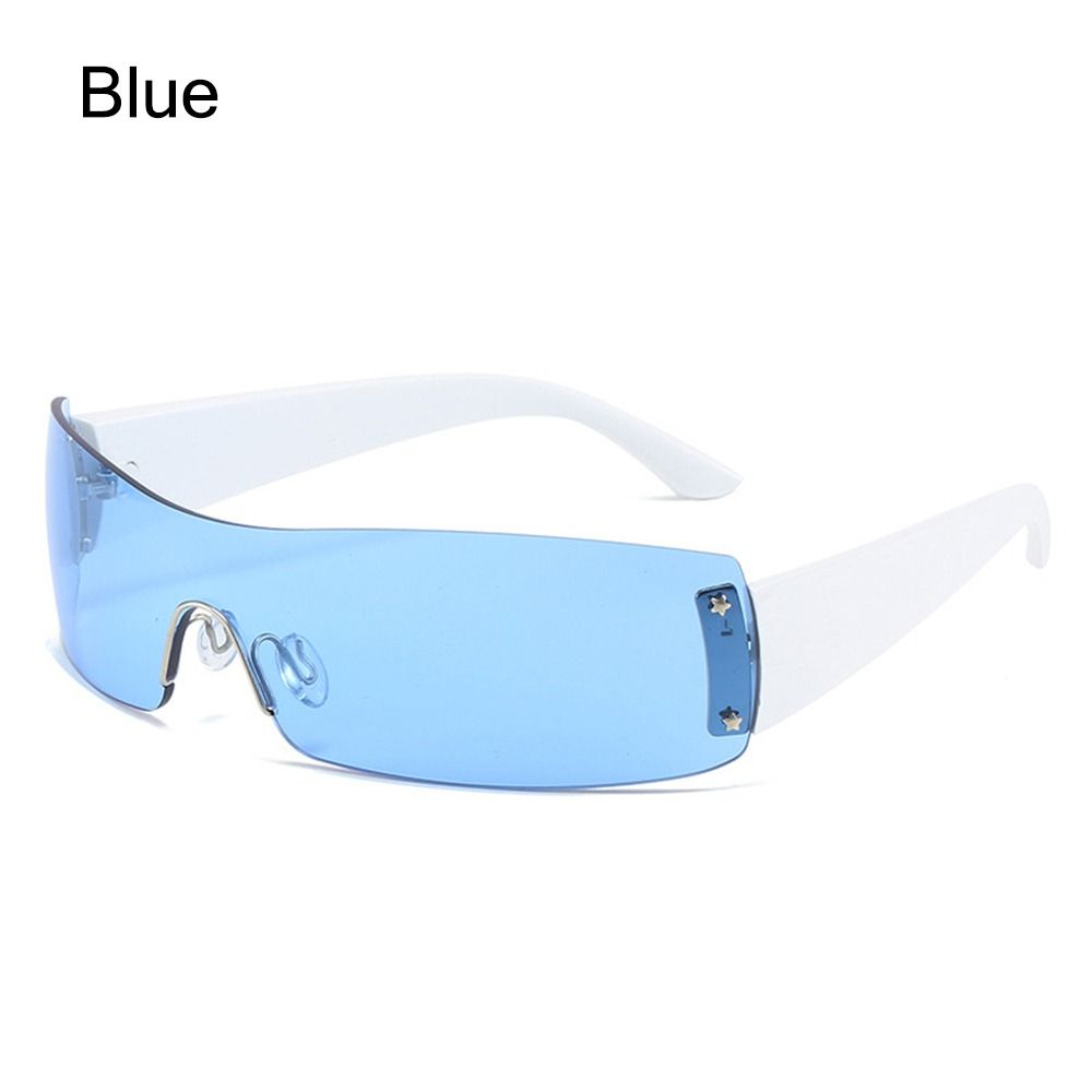 Punk One Piece Sunglasses Goggle New Y2k Luxury Brand Sun Glasses Shades Eyewear UV400 Five Star Glasses Sports Sun Glasses