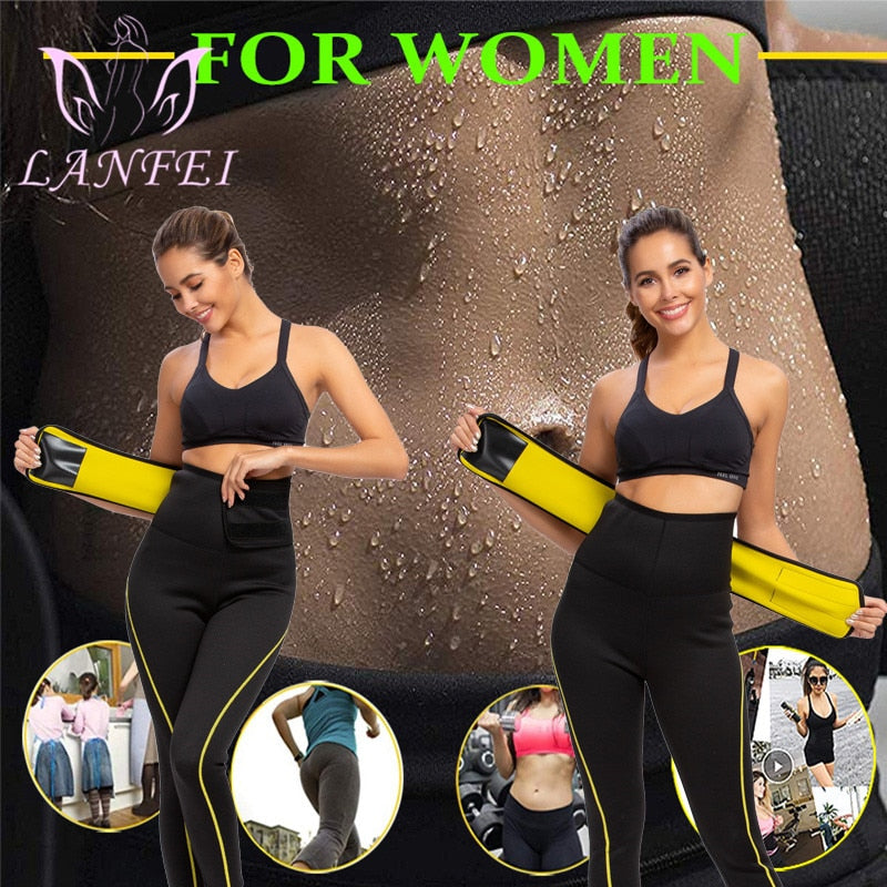 LANFEI Women Neoprene Legging Shaper Waist Trainer High Waist Pants Slimming Sauna Sweat Fat Burning Gym Hot Thermo Fitness Pant