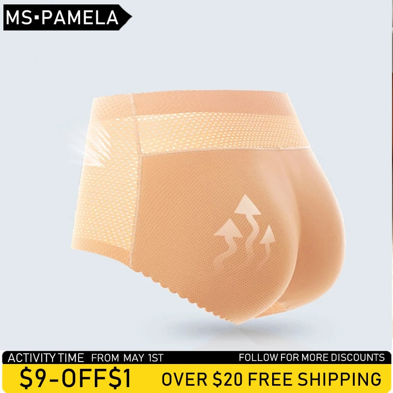 women Padded Seamless Butt Hip Enhancer Shaper Buttocks Butt Pads Buttocks Panties  With Push-up Lifter Lingerie Underwear