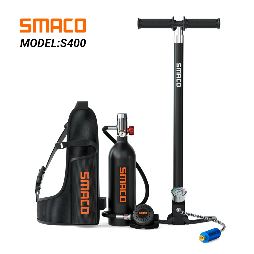 Smaco S400 معدات الغوص/زجاجة/اسطوانة الأكسجين المهنية معدات غطس مجموعة غوص مضخة مياه