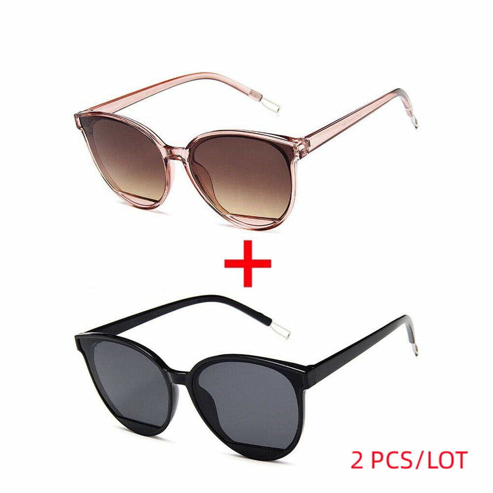 New Arrival 2023 Fashion Sunglasses Women Vintage Metal Mirror Classic Vintage Sun Glasses Female Oculos De Sol Feminino UV400