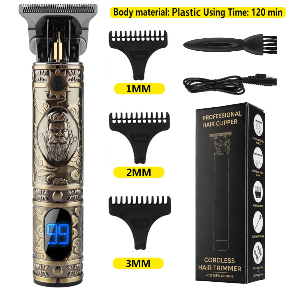 2022 New T9 Electric Hair Clipper Hair Trimmer For Men USB Rechargeable Electric Shaver Beard Barber Adults Hair Cutting Machine