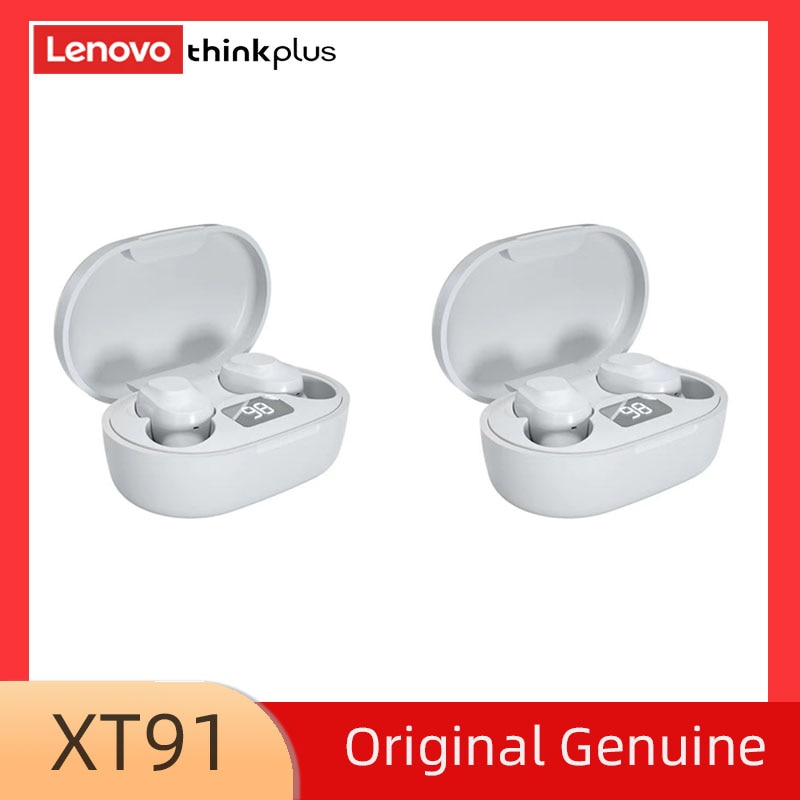 Lenovo Original XT91 Wireless Bluetooth Headphones AI Control Gaming Headset Stereo bass With Mic Noise Reduction TWS Earphone