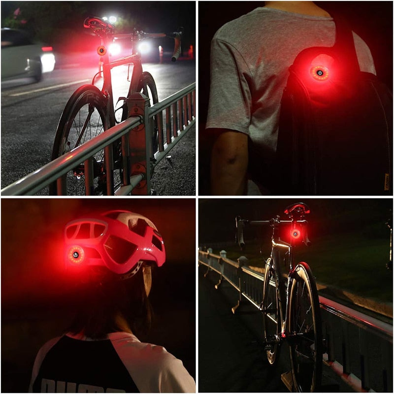 X-Tiger Bike Light Waterproof USB LED Rechargeable Riding Tail Light Night Bicycle Lamp Flashlight Mountain Bike Rear Light