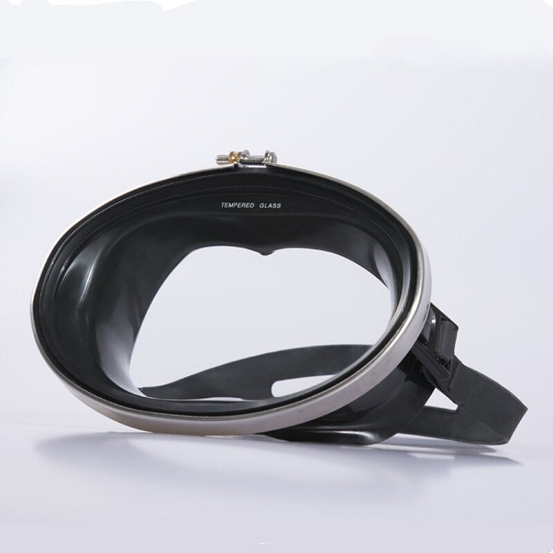 Adjustable Waterproof Scuba Diving Masks Gear Dive Mask Tempered Glass Single Lens Eyewear Fisherman Swimming Goggles