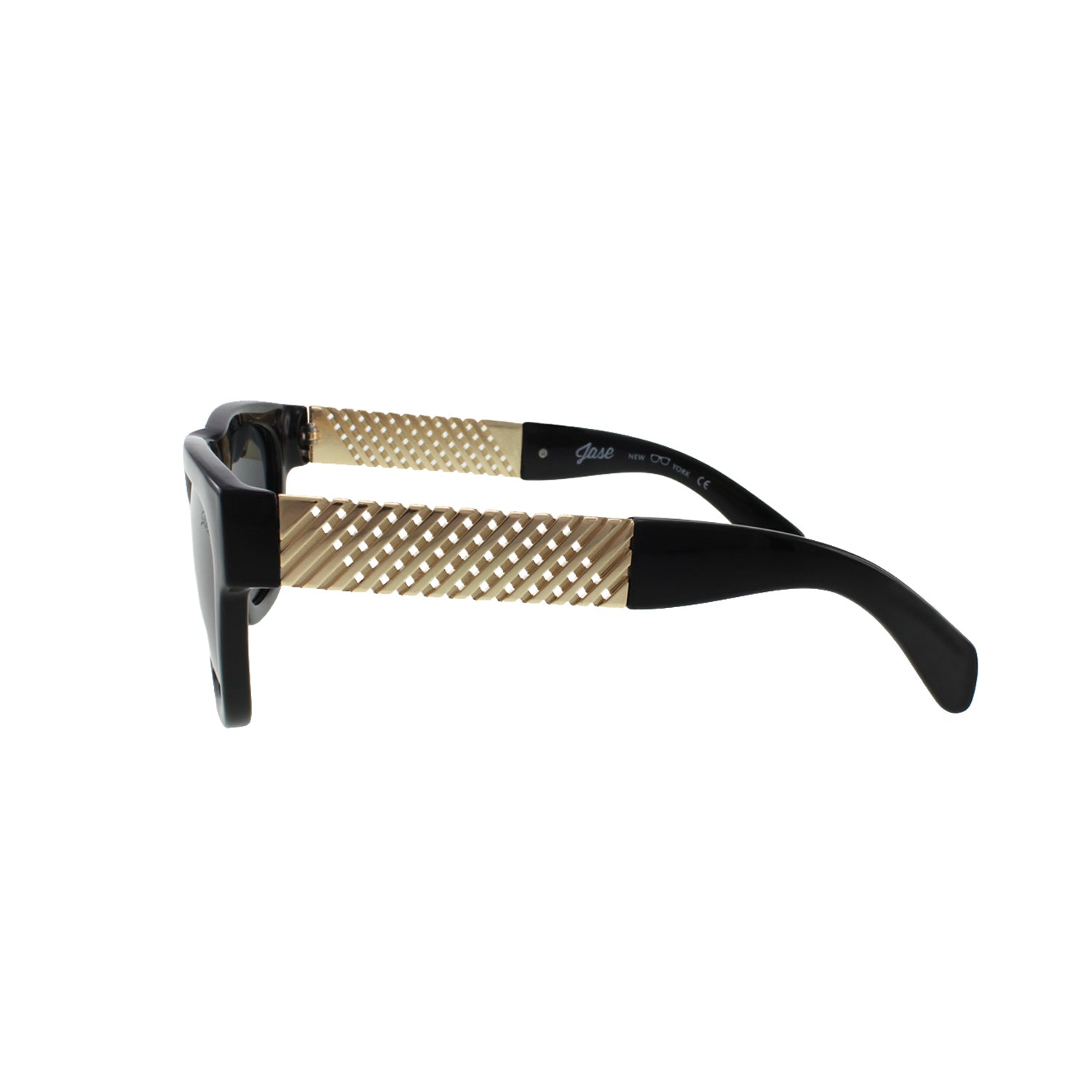نظارات Jase New York Royce الشمسية باللون الأسود اللامع